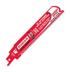 Diablo Steel Demon 1 in. W x 6 in. L Carbide Reciprocating Saw Blade 8 TPI 1 pc.