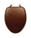 Mayfair Elongated Walnut Wood Toilet Seat