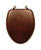 Mayfair Elongated Walnut Wood Toilet Seat