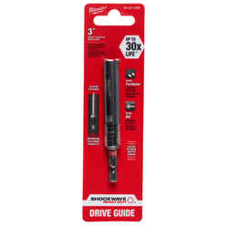 Milwaukee SHOCKWAVE Hex 3 in. L x 1/4 in. Drive Guide 1/4 in. Quick-Change Hex Shank 3 pc. Imp