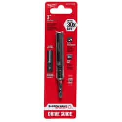Milwaukee SHOCKWAVE Hex 3 in. L x 1/4 in. Drive Guide 1/4 in. Quick-Change Hex Shank 3 pc. Imp