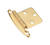Amerock 1-3/4 in. W x 2-3/4 in. L Polished Brass Steel Decorative Hinge 2 pk