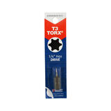 Best Way Tools TORX Torx 1 in. L x 1/4 in. Screwdriver Bit Carbon Steel Hex Shank 1 pc. 1/4 i