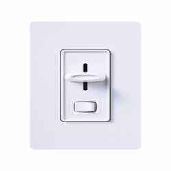 Lutron Skylark White 600 W Slide Dimmer Switch 1 pk