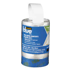 ScotchBlue 30 ft. W X 24 in. L X 0.3 mil T Pre-Taped Painter's Plastic 1 pk