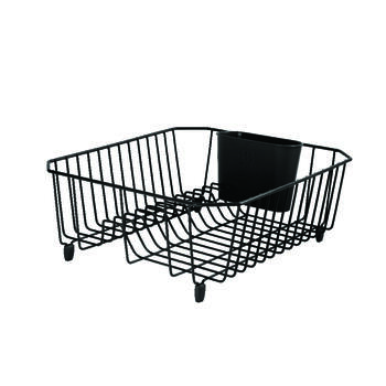 Rubbermaid 5.3 in. H x 12.4 in. W x 14.3 in. L Steel Black Dish Drainer