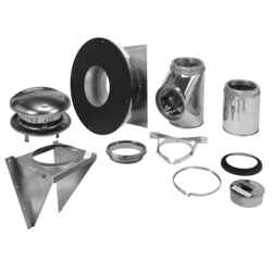 Selkirk 6 in. Stainless Steel Stove Pipe Wall Support Kit