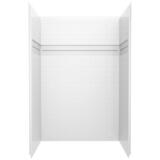 Delta UPstile 73-5/8 in. H x 47-7/8 in. W x 34 in. L White Bath and Shower Surround Acrylic Rev