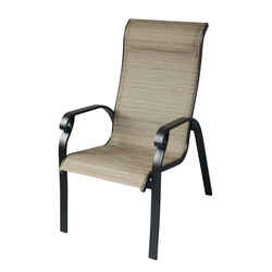 Living Accents Brown Aluminum Barrington Stackable Chair
