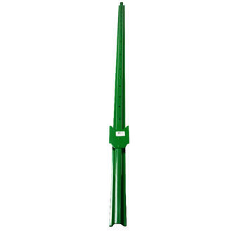 American Posts U Post 0.9 in. x 2.2 in. x 72 in. Steel 13 Ga Green Bulk 0.9 in. 72 in.