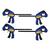 Irwin Quick-Grip 6 in. x 2.43 in. D Resin Bar Clamp 300 lb. 4 pc.