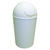 Dial Wastebasket Swinger Top 11 qt. Polypropylene White