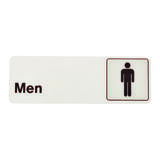 Hy-Ko English White Informational Sign 3 in. H x 9 in. W