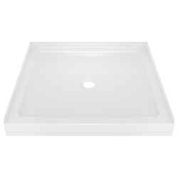 Delta Bathing System Classic 3.5 in. H x 36 in. W x 36 in. L White Acrylic Center Drain Square
