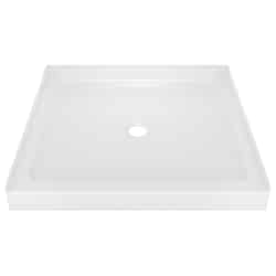 Delta Bathing System Classic 3.5 in. H x 36 in. W x 36 in. L White Acrylic Center Drain Square