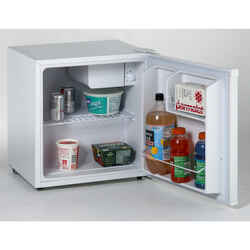 Avanti White Stainless Steel Compact Refrigerator 1.7 cu. ft. 110 watts