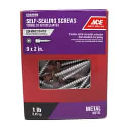 Ace 2 in. L x 9 Sizes Hex Steel Self-Sealing Screws 1 lb. Ceramic Hex Washer Head