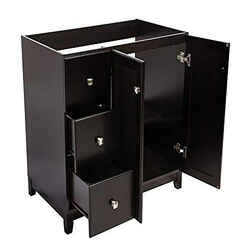 Design House Single Dark Vanity Cabinet 33 in. H x 36 in. W x 21 in. D