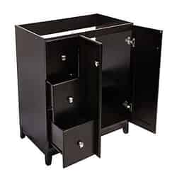 Design House Single Dark Vanity Cabinet 33 in. H x 36 in. W x 21 in. D