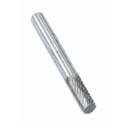 Forney 1/4 in. Dia. x 2.5 in. L Cylinder Burr Tungsten Carbide 1 pc.