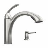 Moen Kinzel Kinzel One Handle Stainless Steel Pulldown Kitchen Faucet