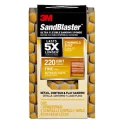 3M SandBlaster 4-1/2 in. L X 2-1/2 in. W X 1 in. T 220 Grit Fine Flat Surface Dust Channeling