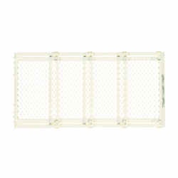 North States Ivory 31 in. H x 22-62 in. W Plastic Child Safety Gate
