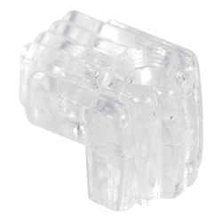 Prime-Line Plastic Coated Clear Small Mirror Holder Clip 20 lb 6 pk