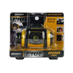 Dorcy Pro Series 200 lumens Black & Yellow LED Headlight AA
