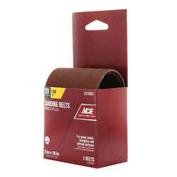 Ace 18 in. L x 3 in. W Aluminum Oxide 120 Grit Fine 2 pk Sanding Belt