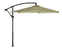 Living Accents Offset 9 ft. Tiltable Taupe Patio Umbrella