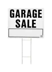 Hy-Ko English Garage Sale Sign 24 in. W x 20 in. H Plastic
