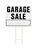 Hy-Ko English Garage Sale Sign 24 in. W x 20 in. H Plastic