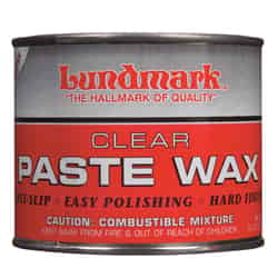 Lundmark Clear Paste Wax Hand Rubbed Old World Floor Wax Paste 16 oz
