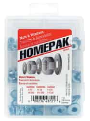 HILLMAN Zinc-Plated Steel Various Sizes Nut and Washer Kit