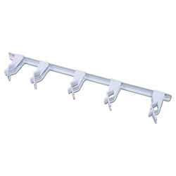 Crawford 17 in. D 5 lb. capacity 1 pk Steel Hanger Holder White