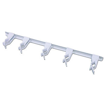 Crawford 17 in. D 5 lb. capacity 1 pk Steel Hanger Holder White