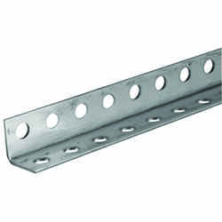Boltmaster 1.25 in. H x 1.25 in. H x 36 in. L Zinc Plated Steel Perforated Angle