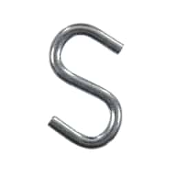 Ace Small Zinc-Plated Silver Steel S-Hook 80 lb. 4 pk 1.5 in. L