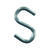 Ace Small Zinc-Plated Silver Steel S-Hook 80 lb. 4 pk 1.5 in. L