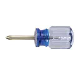 Craftsman 1-1/2 in. Phillips No. 1 No. 1 Stubby Screwdriver Steel Clear 1 pc.