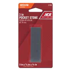 Ace 3 in. L Pocket Sharpening Stone Aluminum Oxide 80 Grit 1 pc.