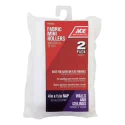 Ace Fabric 4 in. W X 1/2 in. S Mini Paint Roller Cover 2 pc