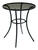 Living Accents Black Melrose Round Glass Side Table