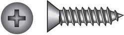 Hillman No. 8 x 2-1/2 in. L Phillips Flat Head Stainless Steel Sheet Metal Screws 50 1 pk
