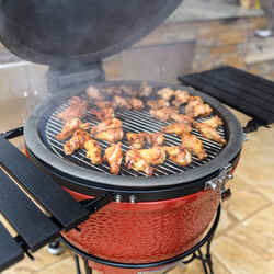 Kamado Joe 24 in. Big Joe II Charcoal Kamado Grill and Smoker Red