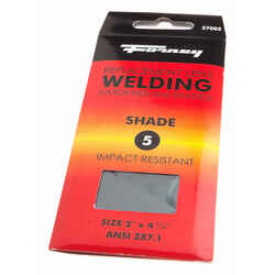 Forney 2 in. H x 4.3 in. W Welding Helmet Lens 5 Shade Number 0.03 lb. Black 1 pc. Hardened Glass