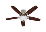 Hunter Fan Builder Deluxe 52 in. 5 blade Indoor Brushed Nickel Ceiling Fan