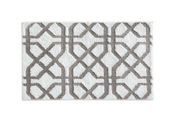 InterDesign 34 in. L x 34 in. W Beige Microfiber Polyester Bath Spa Rug