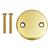 Ace Yellow Brass Round Face Plate